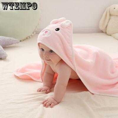 Manta Envolvente para Recién Nacido de 80x80cm Bebé Suave Cálida Capa Manta Toalla de Baño para Niños Swaddle Infantil Manta de Forro Polar Coral para 0-36 Meses