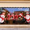 Double Sided Christmas Window Sticker Removable PVC Static Film Clings  Retail Merchants