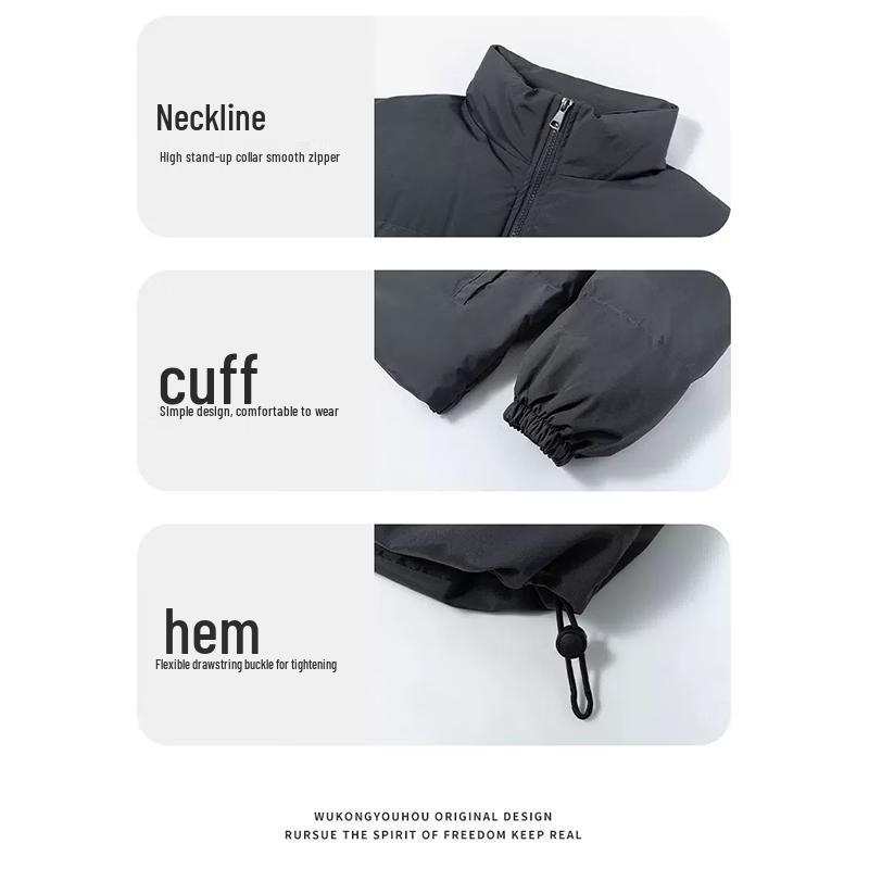 Wassup Sohot Men's Winter Stand-Collar Padded Jacket