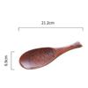 1pcs Wooden Rice Spoons Rice Scoop Paddle Cute Fish Shape Kitchen Rice Serving Spoon Wooden Utensils For Home