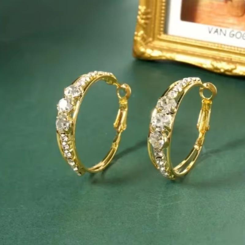 Exquisite and able Women's Zircon Earrings, Women's Wedding Banquet Jewelry Earrings