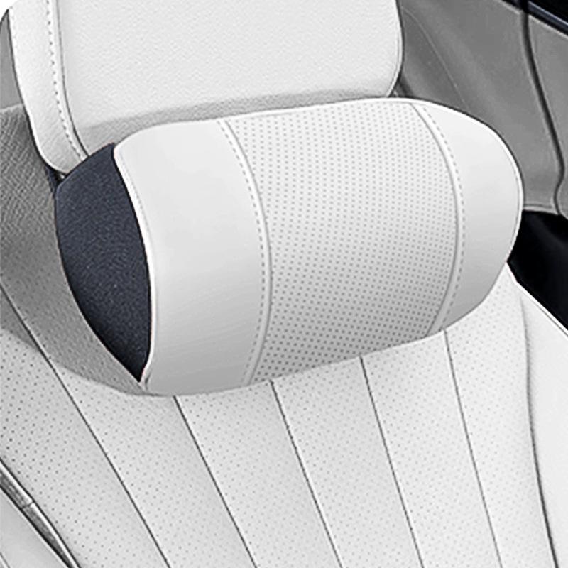 Jiyue 01/07 Car Headrest & Backrest Memory Foam Cushion with Neck and Lumbar Support