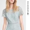 ELLASSAY EWE351Y05400 Floral Lace Midi Dress