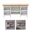 Display Shelf Miniature Display for 1:12 Scale Dollhouses, Perfect for Pretend Play and Display Realistic Wood Furniture