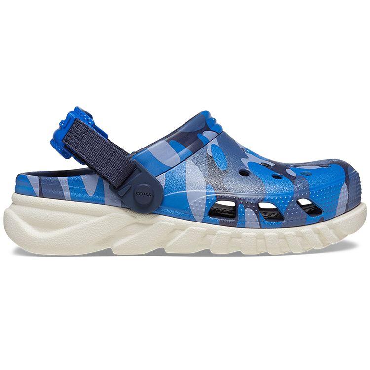 Crocs Duet Max Clog EVA Camouflage Men Clogs Blue Gray 209192-46K