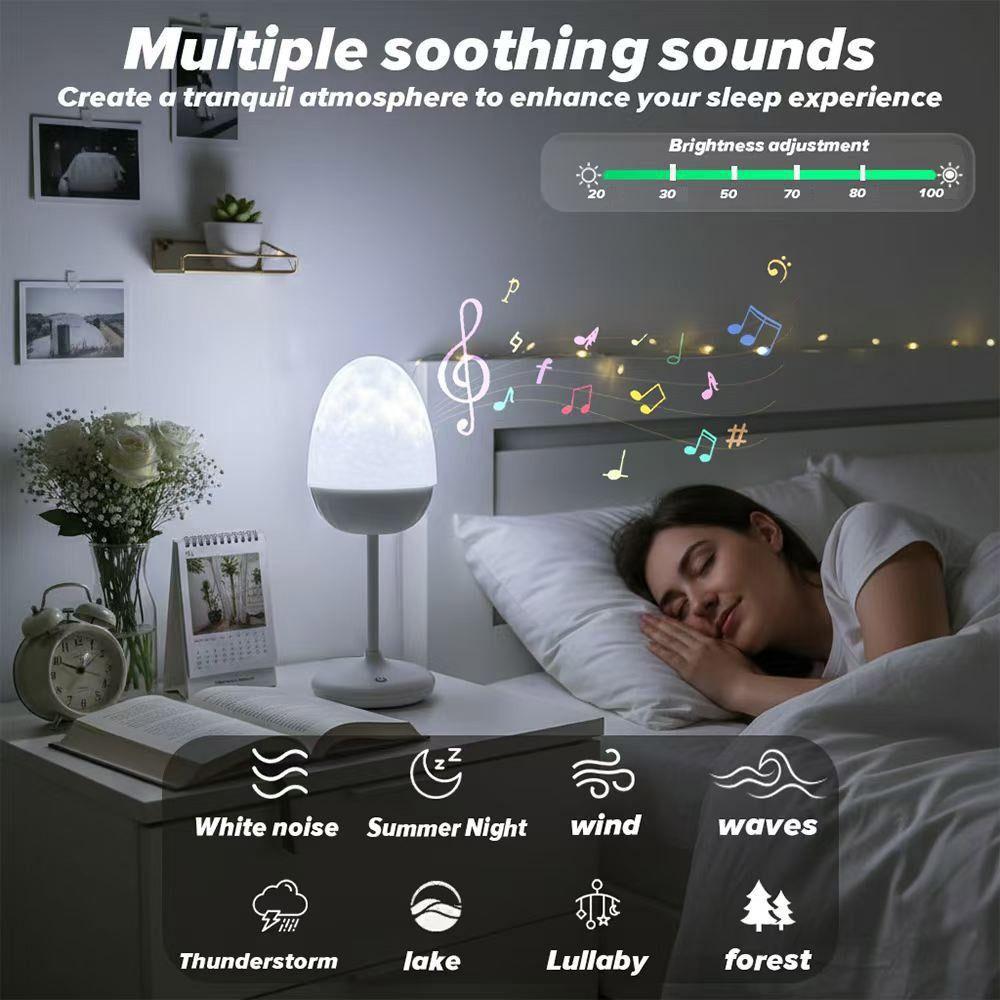 Ambient Lighting Night Light Water Wave Projection Projection Lamp Bluetooth Speaker Bedroom Use