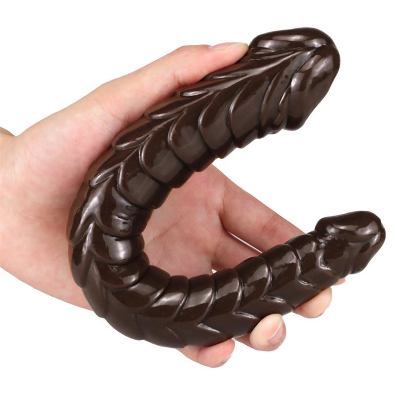 Double-headed Dragon Scale Anal Plug Super Thick Simulation Double-headed Dildo Female Sex Toys