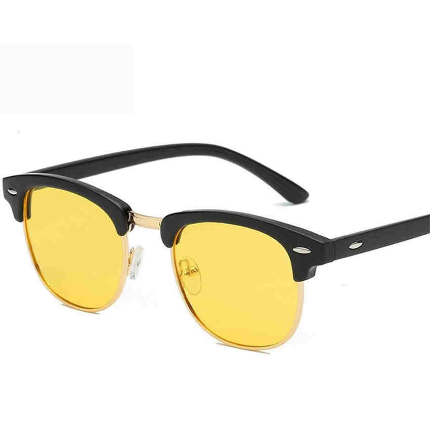 Unisex Sunglasses Night Vision Goggles UV Protection Driver Glasses HD Yellow Lenses