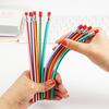 1Pcs Colorful Magic Bendy Flexible Soft Pencils Pen With Eraser For Kids Study Gift