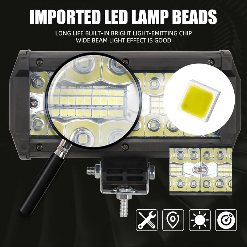 2pcs Car Work Light LED Light Bar Spot Flood Beam 12V 24V Universal For Truck Car SUV 4x4 Boat SUV ATV UTV Driving Headlight