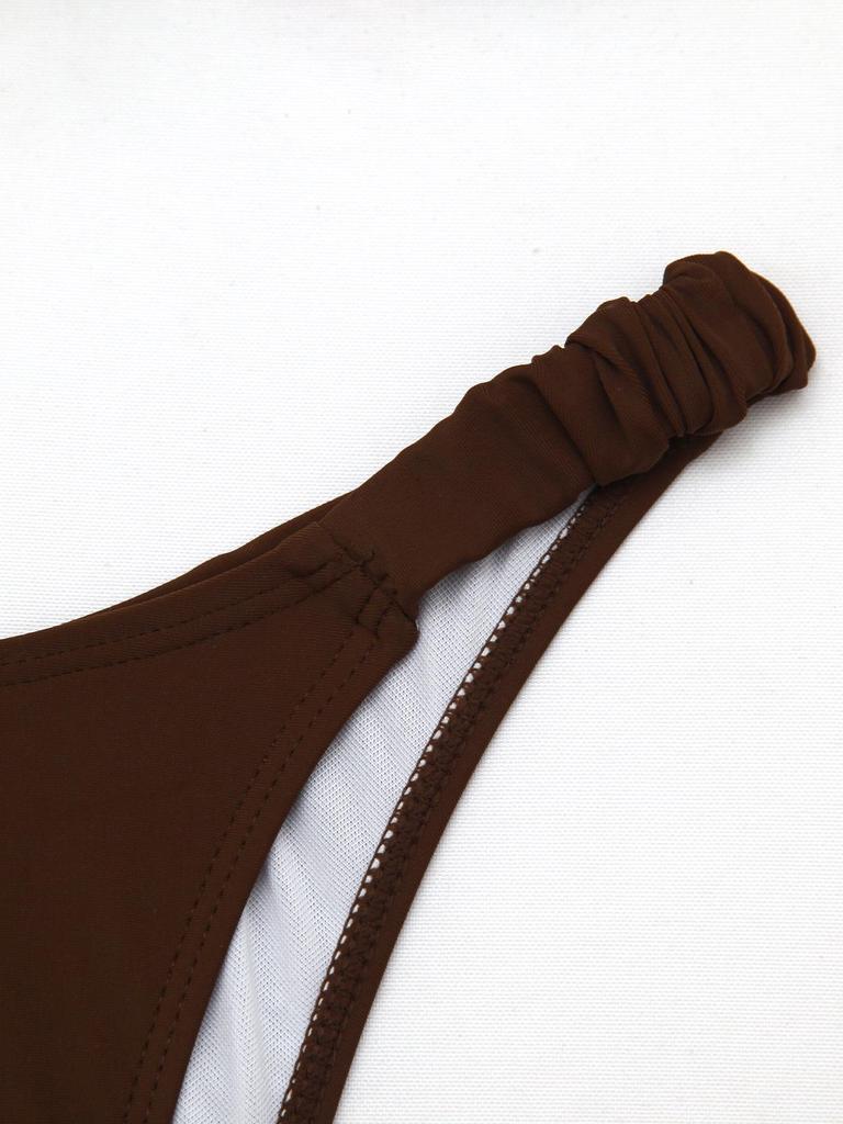 2026 European & American Women's Solid Triangle Bikini: Sexy Two-Piece Swimwear for Hot Spring Resorts