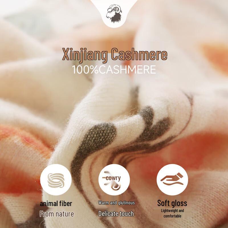 Zhaojun Women's Vintage Tie-Dye Cashmere Sweater