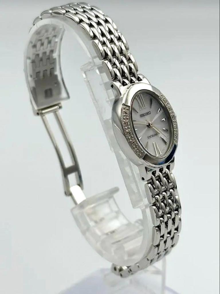 [USED] Seiko Exceline V117-0AV0 Solar Oval Watch 922