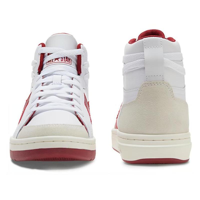 Converse Pro Blaze Sports Abrasion Absorbent High Top Vintage Basketball Shoes Unisex White Red