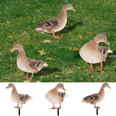 1 Pc יתד גן ברווז דקורטיבי חצר פטיו דשא אקריליק יתד אמנות קישוט חיה פסל פסל קישוט חיצוני