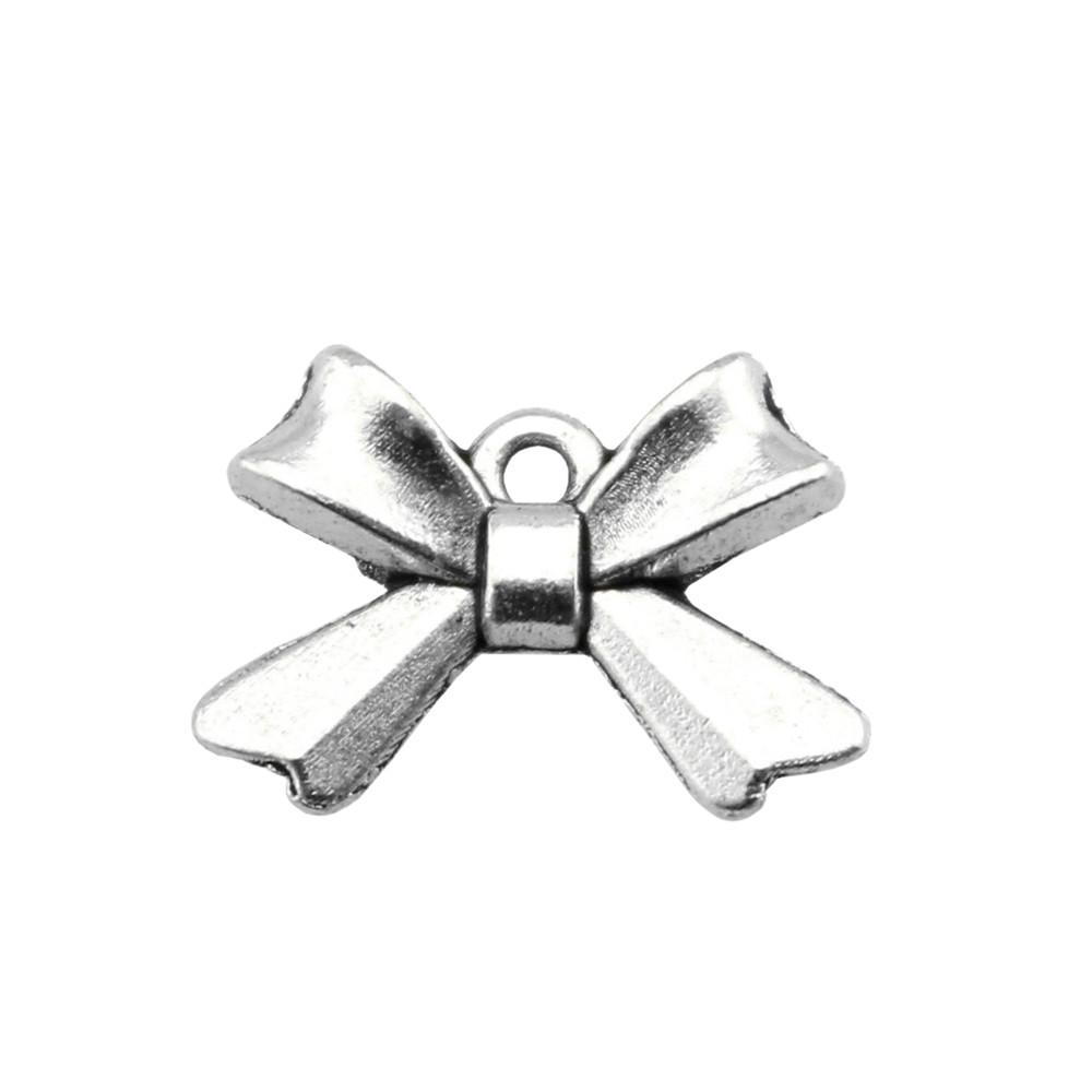 Pendants Bow With Crown Charms For Princess Themed Jewelry Making Alloy