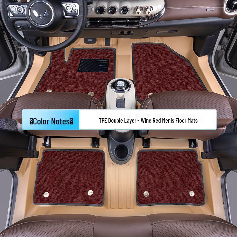 Wuling Bingo TPE Floor Mats - Premium & Lightweight, Original Color, Wear-Resistant, Non-Slip