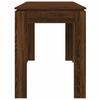 Dining Table Brown Oak Look 120 x 60 x 76 cm Engineered Wood
