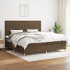 3142524 vidaXL Divan Bed with Mattress Dark Brown 200x200 Cm