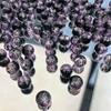 Purple Lampwork Glass Beads: Imitation Jade Fragments for DIY Jewelry Making
