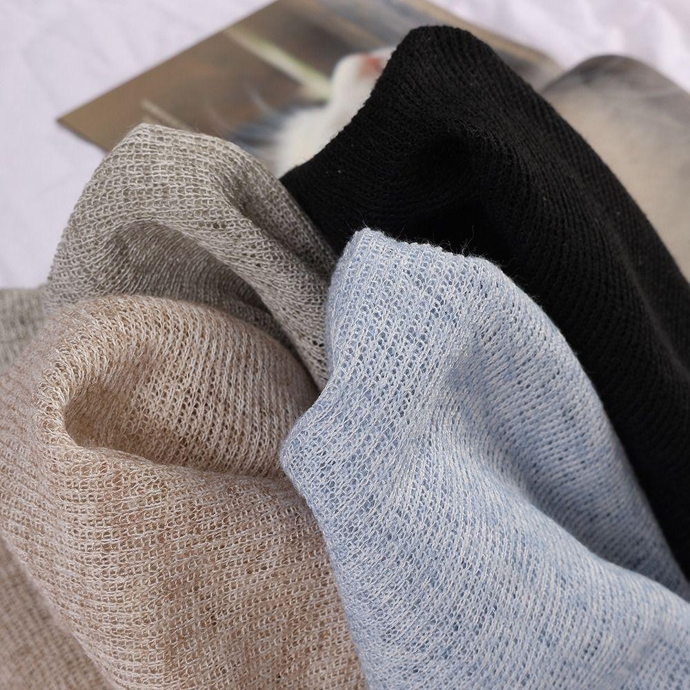 Soft Thin Breathable Pullover Hat Polyester Fashionable Baotou Hat  Autumn Spring