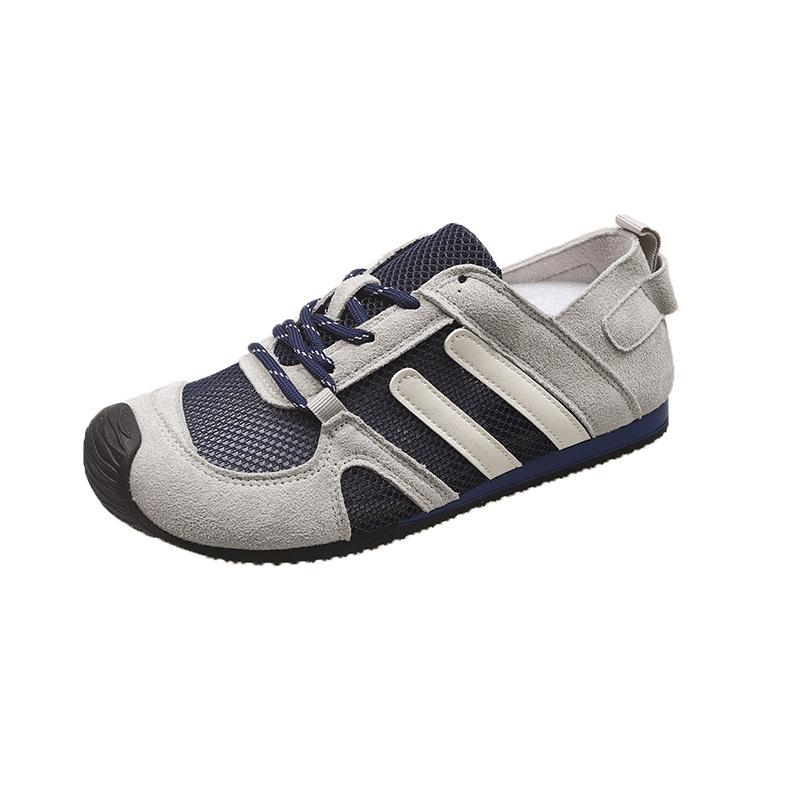 

Yueyu versatile mesh German training shoes women s 2025 summer new round head thick sole breathable jogging casual sports shoes tide 40 синий