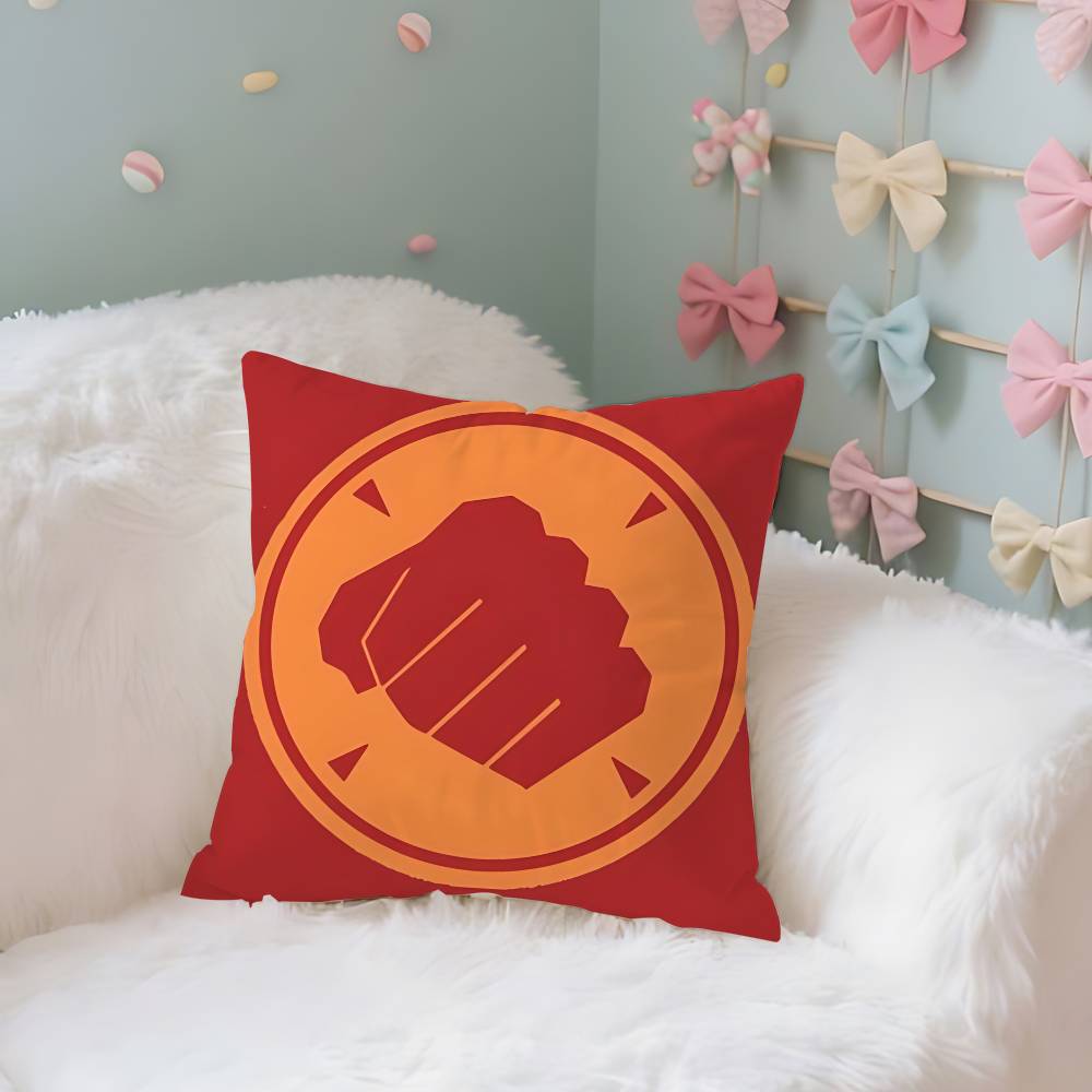 Game-T-tF2-Engineer-Explorer Red Blue TeamS Cool Throw Pillow Covers Pattern Cushion Cover Suitable For Sofa Bedroom Car Pillow