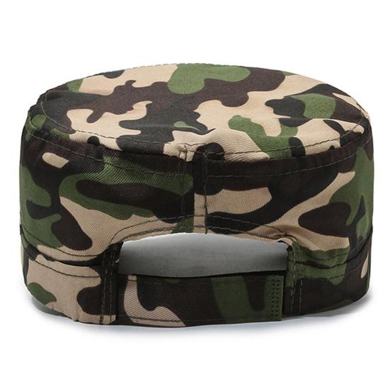 Camouflage Baseball Cap Unisex Lett Anti-UV Solbeskyttelse Bærbar Sommer Flat Hat Utendørs Trening Vandring Sport Cap Voksen Soldat Hat