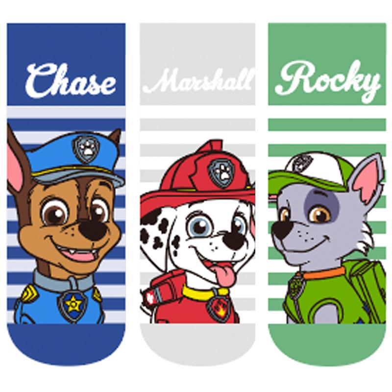 

100% Оригинальные Носки Paw Patrol 3 пары Детские Весенние Осенние Летние Вязаные Носки Скай Эверест Либерти Чейз Маршалл Крепыш Рокки Возраст 3-7 лет 16-18CM (3-7T)