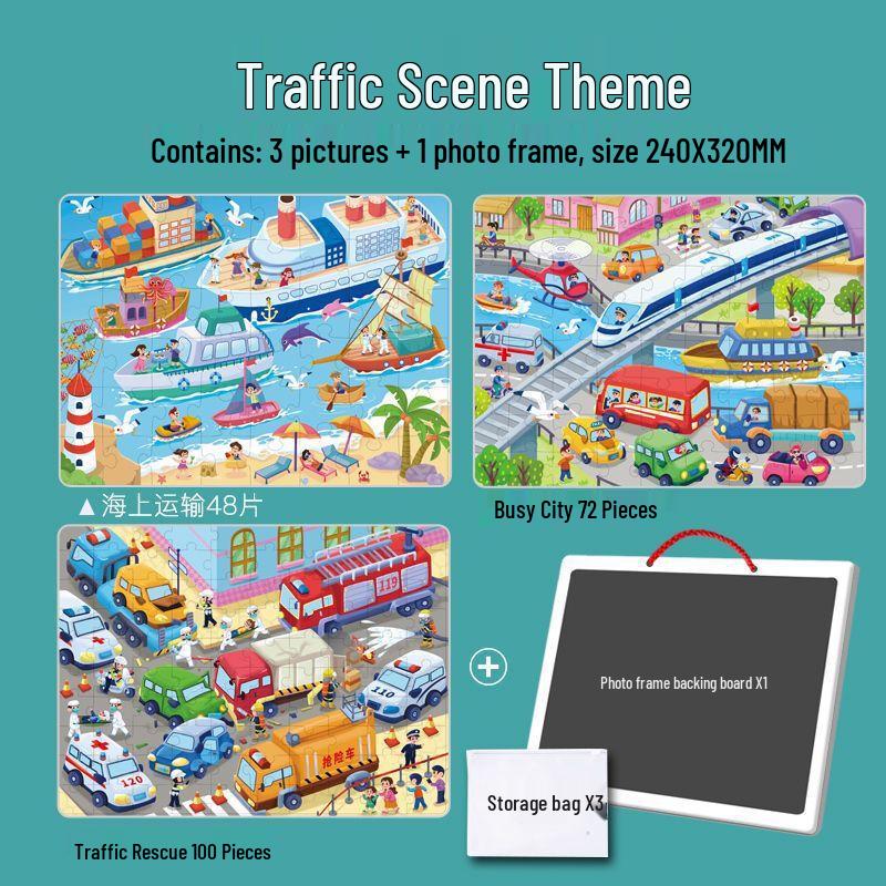 

Chenchen Baby Kids Cartoon Educational Puzzle