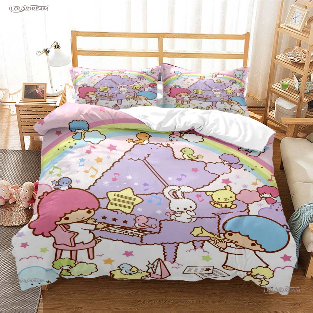 Cute Cartoon M-MAMEGOMA All Season Duvet Cover Kawaii Bedding Set Soft Quilt Cover and Pillowcases Teen Single/Double/Queen/King