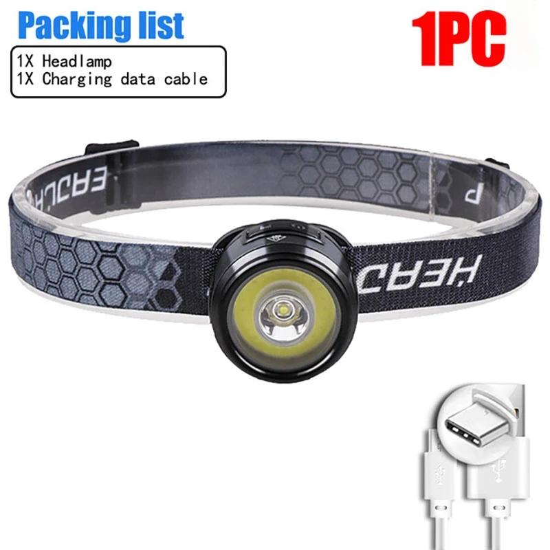 

Многофункциональный светодиодный налобный фонарь с магнитной головкой, портативный, перезаряжаемый через Type-C, клипса для кепки, рабочий свет для улицы, рыбалки, кемпинга, налобный фонарь