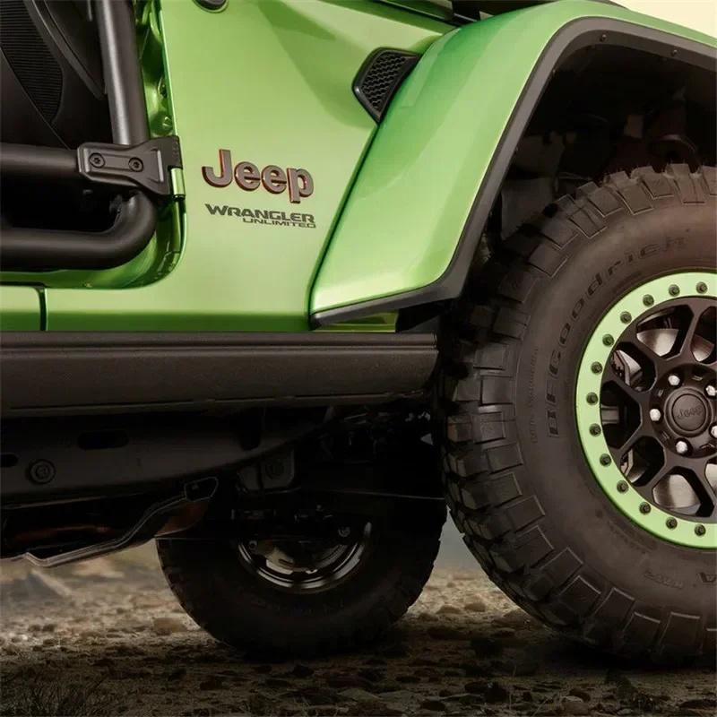 3D Metal Jeep Car Logo Emblem Badge Sticker for Jeep Renegade Wrangler JK JL Grand Hood Side Trunk Decoration Accessories ALN1