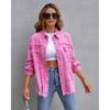 Women's Autumn and Winter Denim Jacket Women's Long-sleeved Casual Lapel Top