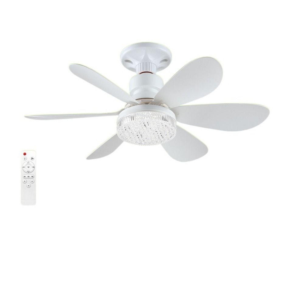 3 Gears Stepless Dimming Ceiling Fan Light 2 in 1 Electric Cordless Fan Ceiling Lamp  Living Room