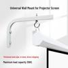 Adjustable Wall Mount Projector Screen with 90° Front & Back Tilt