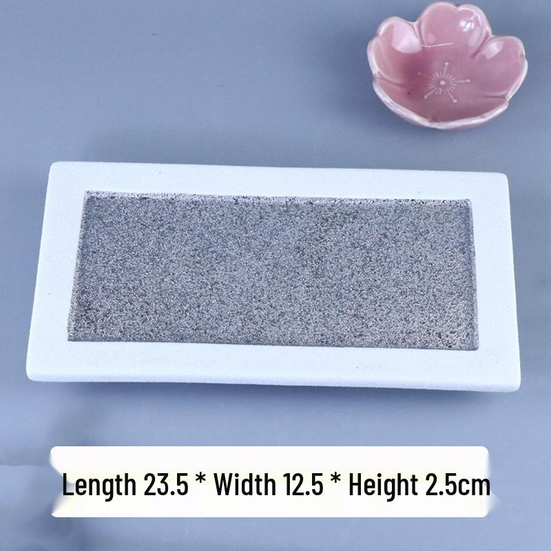 Japanese Kaiseki Ryori Style Retro Rectangular Cuisine Plate for Sushi, Sashimi, Yakitori, and Yakiniku.