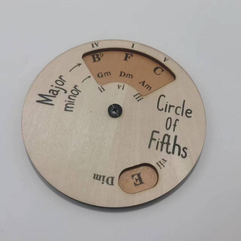 Circle Of Fifths Wheel Guitar Chord Wheel Wooden Melody Tool Musical Instruments And Accessories Chord Wheel For Musicians