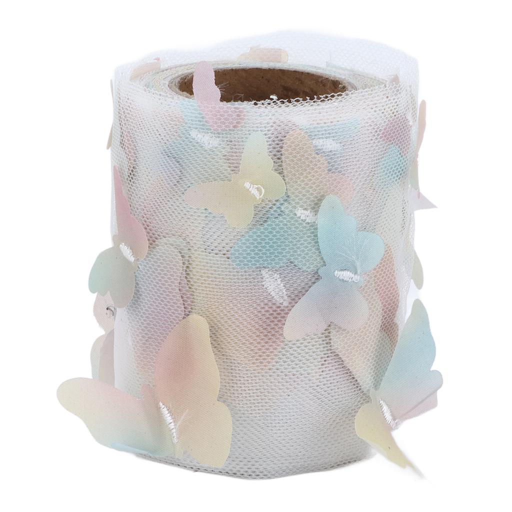 Tulle Roll Colorful Three Dimensional DIY Crafts Hair Accessories Material RibbonYellow