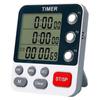 Digital Dual Kitchen Timer 3 Channel Count Up Down Large Display Loud Alarm Cooking Baking Laboratory