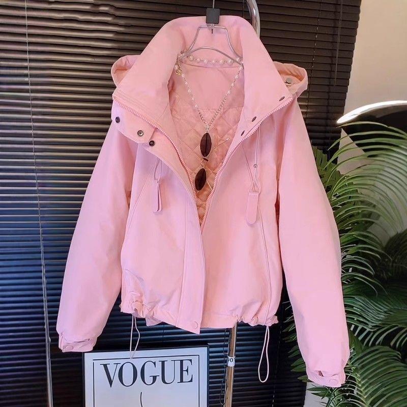 

European Short Hooded Windbreaker 2025 - New Arrival, Casual & Versatile Jacket Top with Tag M 100-115 jin