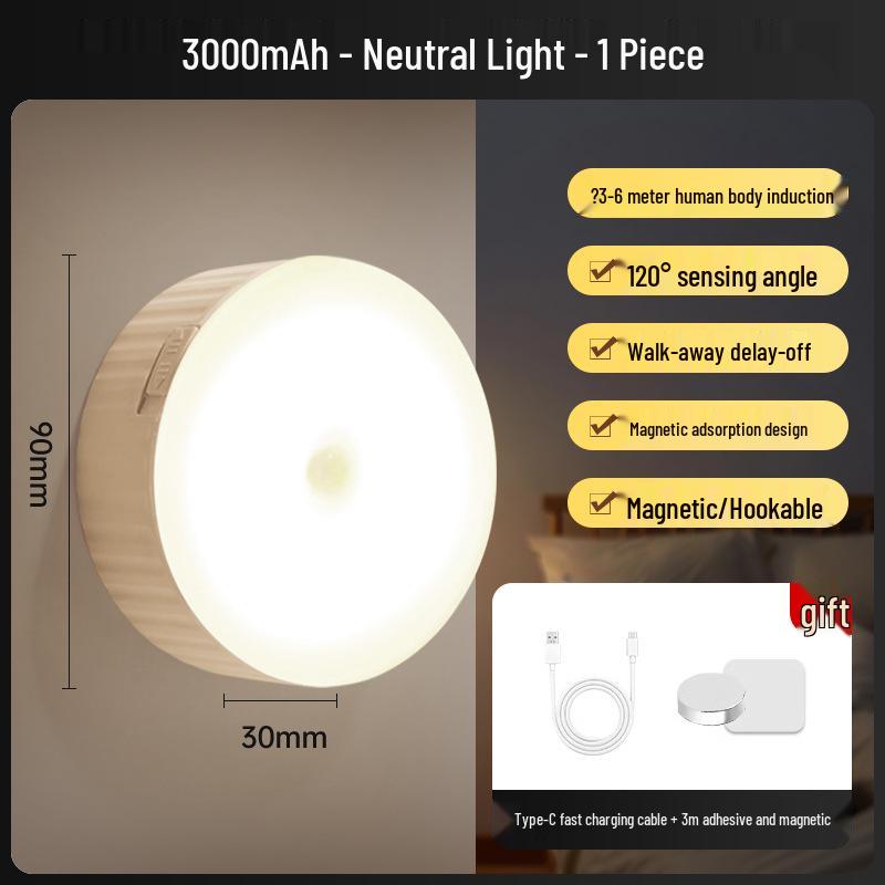 Smart Motion Sensor Night Light: Auto On/Off for Bathroom, Bedroom, Stairway, Hallway