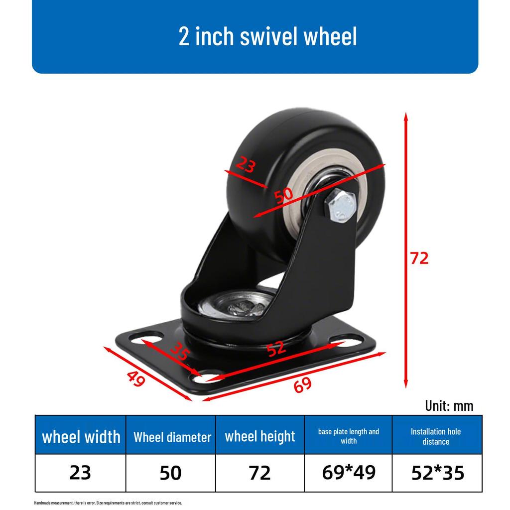 Gold Diamond Furniture Casters: 1.5-3 Inch Swivel Wheels with Threaded Stem, Brake, and Double Bearing Pulley.
