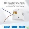 AC110-240V LED Automatický Infračervený IR Senzor Pohybu Lidského Těla Držák Lampy LED Žárovka Světlo Patice E27 Držák Nástěnné Lampy