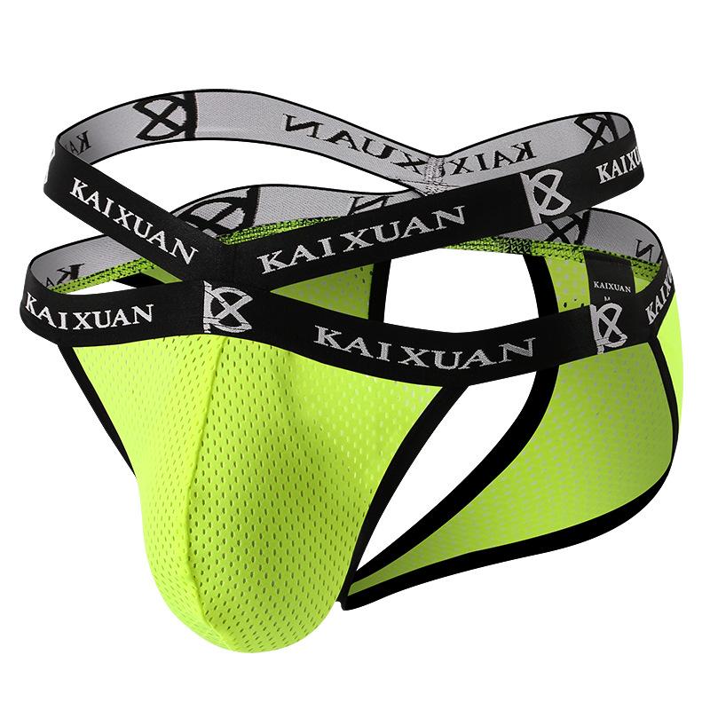 Open Butt Crotchless Panties Men Underwear G-string Briefs Pouch Mesh Buttocks Hollow Underpants