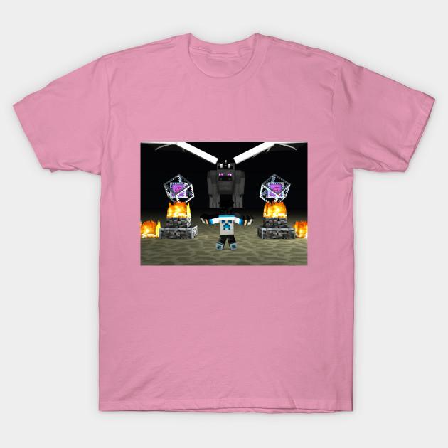 T Shirt Women Ender Dragon Fight Harajuku Print Kawaii Tshirt Summer Short Sleeve Female T-Shirt Top Tee