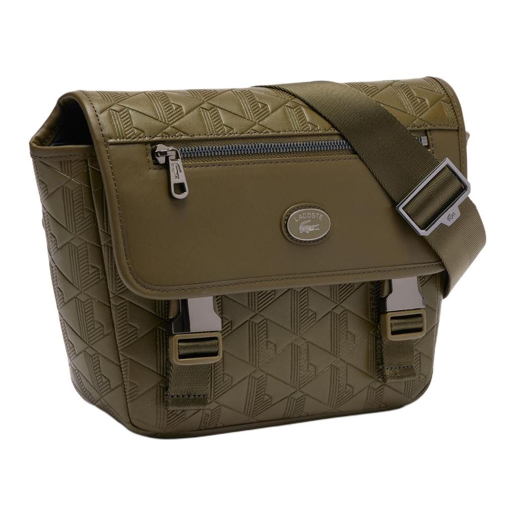 Lacoste Modische vielseitige Polyurethan Schulter Crossbody Tasche Kleine Herren Taschen Grün NH4655MRN62