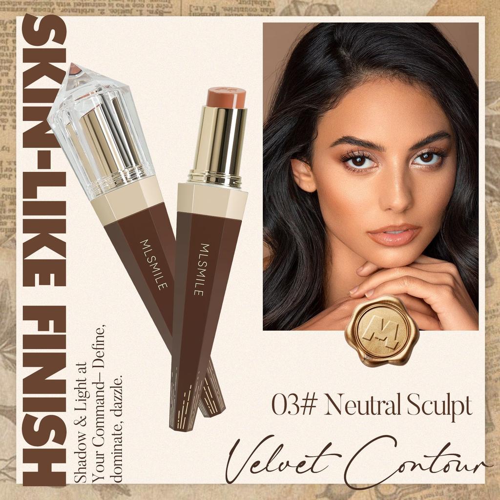 MLSMILE scepter beauty stick set, multi-functional brightening highlight three-dimensional modification facial contour stick