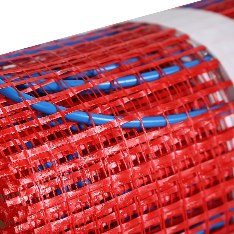 230V 150W/M2 Electric Radiant Underfloor Dual Core Heating Fibreglass Mesh Mat Kit System For Tiles Ceramic Porcelain Stone