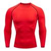 Camiseta Deportiva de Compresión de Manga Larga de Secado Rápido para Hombre